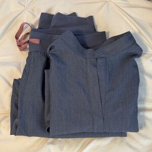 Figs Women's Scrub Set in Heather Denim